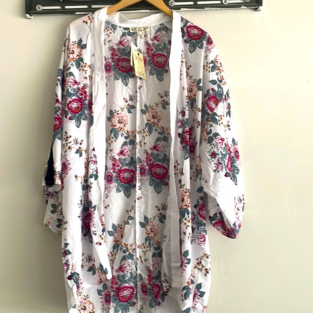 Large Pink Rose shawl